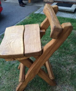 Rustic company log bench variation