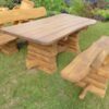 Rustic company log design table set 2