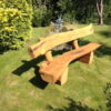 rustic oak bench
