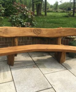 2m BANANA Solid Oak Bench