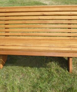 Rustic company park bench
