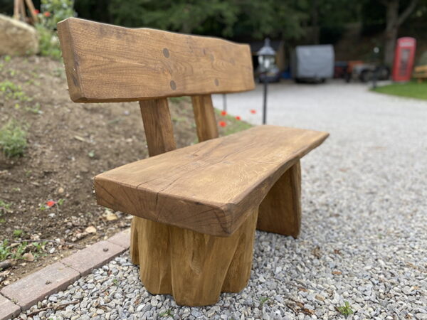 Solid Oak garden bench