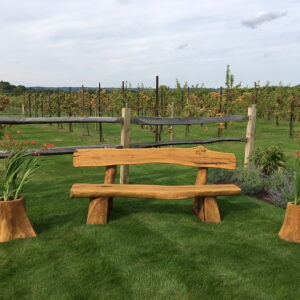 Solid Oak garden bench