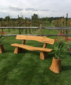 Solid Oak garden bench