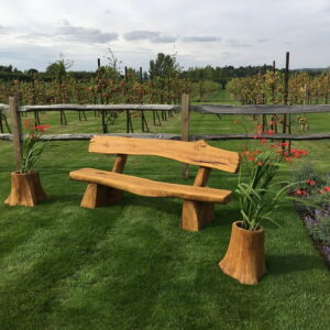 Solid Oak garden bench