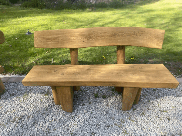 Solid Oak Garden Bench