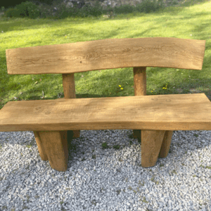 Straight solid Oak Garden Bench