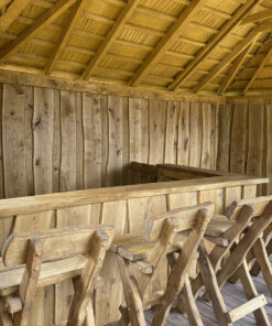 outdoor bar made from solid oak