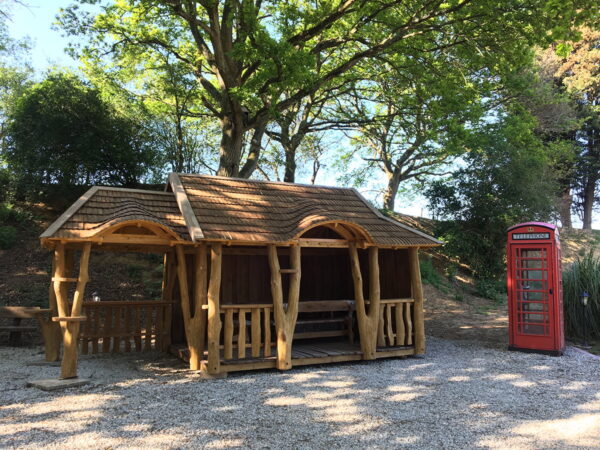 Outdoor kitchen, summerhouse with BBQ area. BBQ hut, log cabin