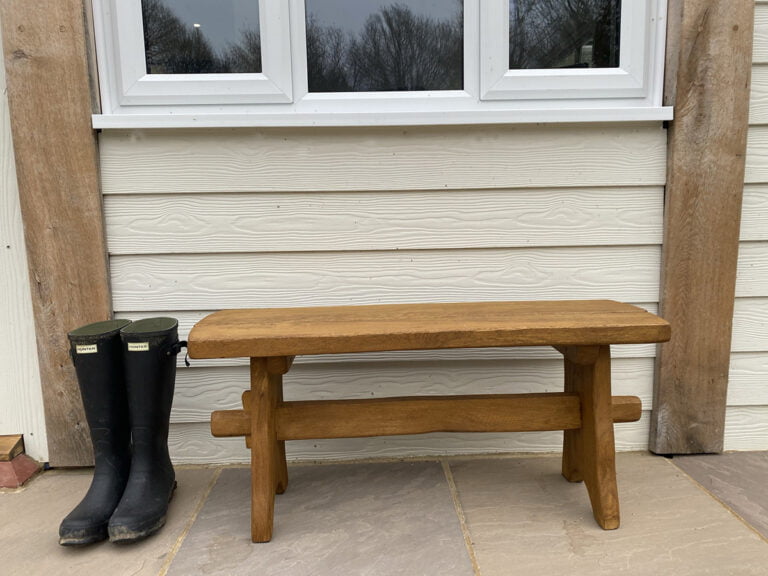 1m solid oak bench picnic bench for sale