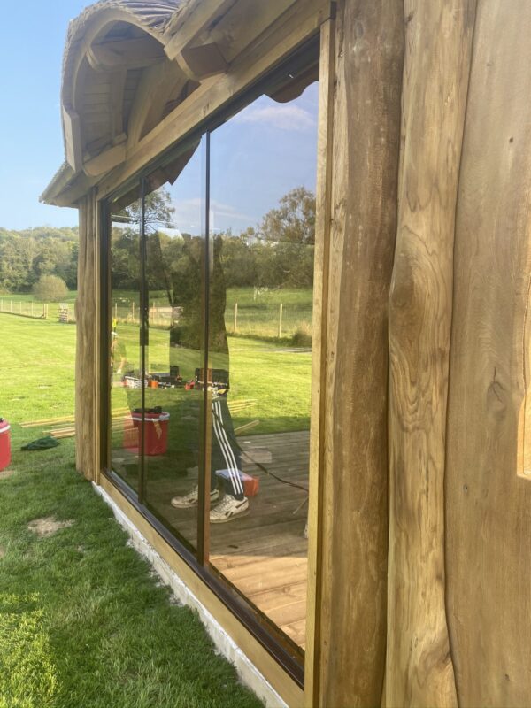 DEVON summerhouse with glass sliding doors