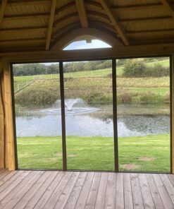 DEVON summerhouse with glass sliding doors