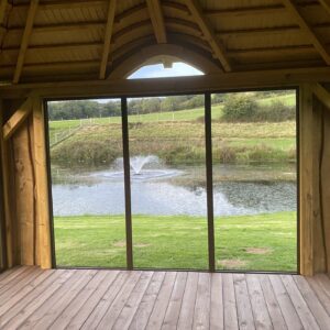 DEVON summerhouse with glass sliding doors