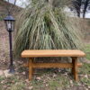 1m picnic oak bench
