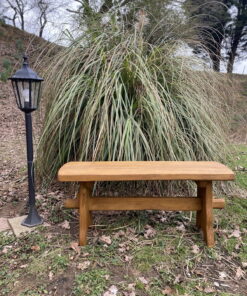 1m picnic oak bench