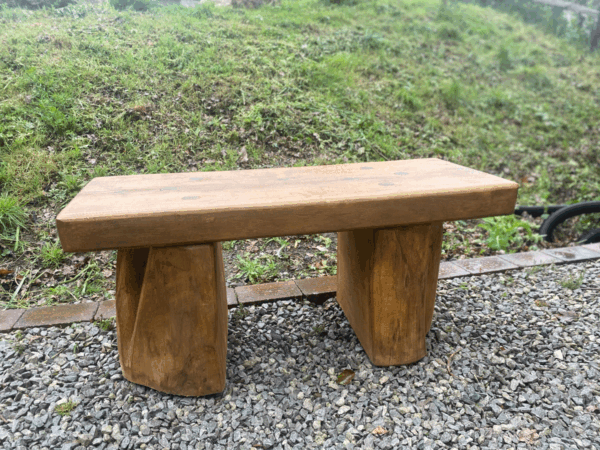 oak garden bench