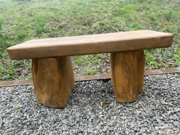 oak garden bench