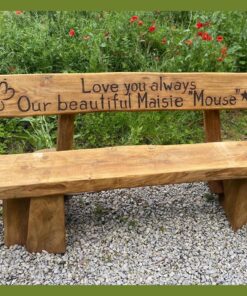 Hand Made Bench with personal engraving Phrase Love You Always