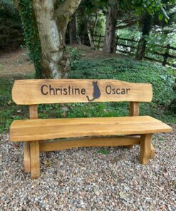 Engraving Garden bench
